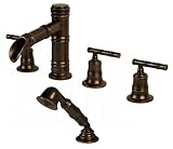 Pegasus 879-0096 Bamboo Series Roman Tub Faucet with Hand Shower, Heritage Bronze