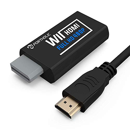 image for Portholic Wii To Hdmi Converter 1080p With 5ft High Speed Hdmi Cable W