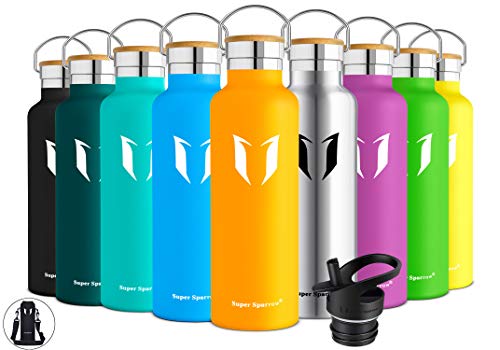 super sparrow stainless steel vacuum insulated water bottle
