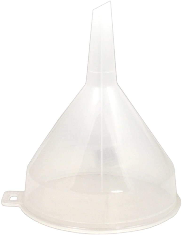Whitefurze 2 x Plastic Funnel 14cm Clear