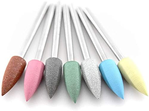 KADS Nail Drill Bits Nail File Head Polisher Replacement Head Nail Accessories (7 Color) - Image 3