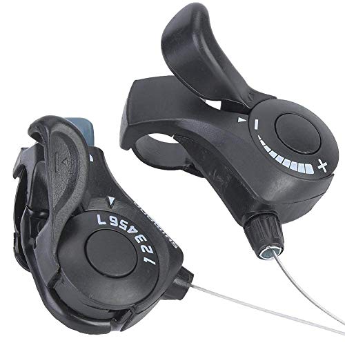 image for Bnineteenteam One Pair Outdoor Mountain Bicycle Thumb Gear Shifter,3X7