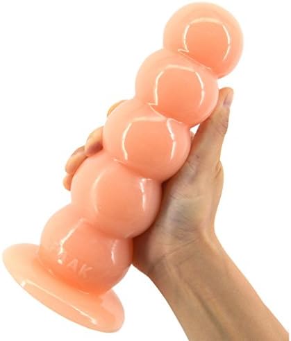 JNYZQ Anall Beads Pleasing Toys XL Dilatador Anaels Plug for Viberate Couples (Color : Natural)