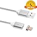 Digital Ant Gen3 Super Magnetic Charging and Data Sync Cable for Android Devices with Micro-USB (3.3ft-Silver Twin Pack)