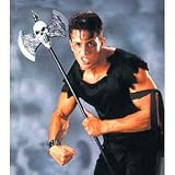 Skull Warriors Plastic Battle Axe Costume Accessory