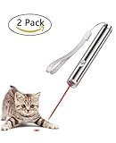 LaZimnInc Pet Cat Catch the LED Light Interactive Exercise Toy Cat Training Tool, 2-Pack
