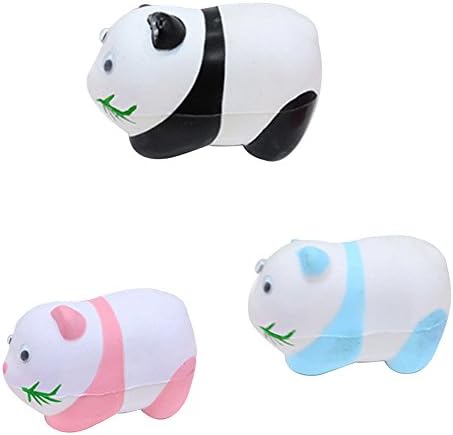 Feihoudei 3 Pcs Squishy PU Simulation Slow Rebound Toy Simulation Panda Animal Toy Home Decoration