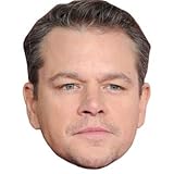 Matt Damon Celebrity Mask, Cardboard Face and Fancy Dress Mask