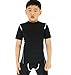 LANBAOSI Boy's Compression Shirts Child's Short Sleeve Base Layer Tops Black 7