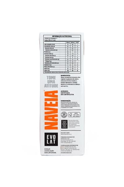 Naveia Pack 12x Leite Vegetal de Aveia Barista 1L - Para Café, Vegano, Sem Lactose e Sem Glúten