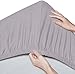 Amazon Brand – Pinzon 300 Thread Count Organic Cotton Bed Sheet Set - Queen, Dove Grey