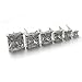 Chryssa Youree 18k White Gold Plated CZ Cubic Zirconia Square Princess Cut 8mm Studs Earrings - Mens Womens Children Fashion Jewelry, Bridesmaid Groomsmen Gifts (ED-68) (8mm)