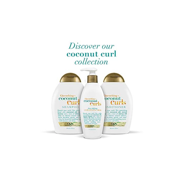 OGX Quenching + Coconut Curls FrizzDefying Styling Milk, Nourishing