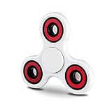 Opard Tri Fidget Spinner Hand Spinning Toy Ceramic Bearing for Child and Adult (White)