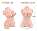 Japanese Life-Sized Adult Toy Women Torso Sex Doll for Men Male Masturbator Pussy Ass with Skeleton-3D Lifelike Sex Toys with Vagina and Anal TPE Doll Silicone Doll for Male with D-Cup Breast Play Fun