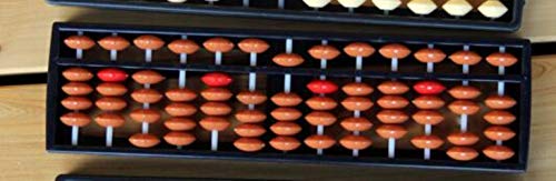 TomTomPro Learning Abacus Arithmetic Soroban 13 Digits Kids Maths Toys Calculating Tool Math Toys Educational Toys Chinese Abacus Soroban (Brown Beads)