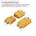 AUTOUTLET XT30/XT60 Bullet Connectors Plugs Male & Female for RC Car/Boat/LiPo Battery (10 Pairs XT60 Connectors Plugs)