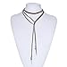 Sexy Sparkles Velvet Choker Necklace for Women Girls Gothic Choker Bolo Tie Chokers (A: 4 Pcs Set)