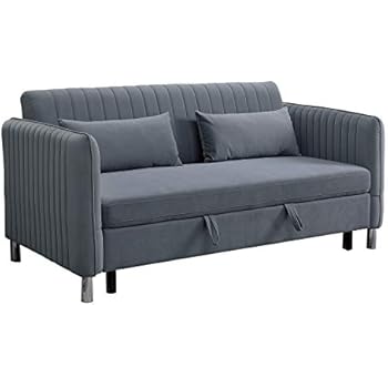 Amazon.com: Lexicon 72-Inch Convertible Sofa Bed, Blue: Kitchen & Dining