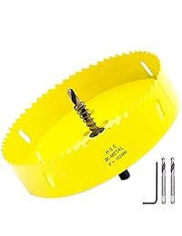 KINJOEK Agujero de 6 pulgadas para sierra Agujero de acero de gran resistencia Tableros de agujero de maza Hoja de sierra de maíz Herramienta de taladrado de agujero de maíz Broca para sierra para juego de agujero de maíz