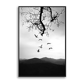 Framed Wine Glass Home Artwork for Living Room Bedroom