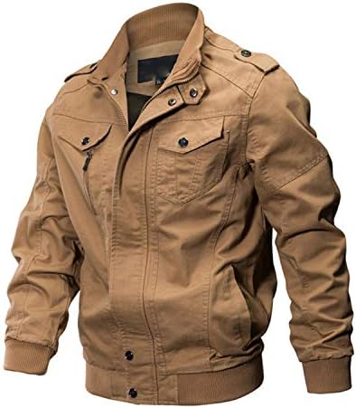 ylovego sweater Spring Autumn Bomber Jacket Mens Military Army Workout Windbreaker Tactical Mens Jackets Coats