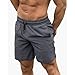 Leadmall Men’s Workout Jogger Shorts – Athletic Running Lightweight Track Pants – Sport Quick Drying Training Short Pant with Pocketthumb 1