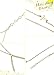 Finrezio Thin Sexy Gold Cross Body Belly Chains Necklace Jewelry for Women 4Pcs a Set (A:4pcs Gold Tone)