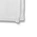 Puentes Denver 100% White Cotton Pocket Square 10 x 10 Inches White Border