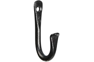 Achla Designs J-Hook Wall Bracket, 3-inch (TSH-15) , Black