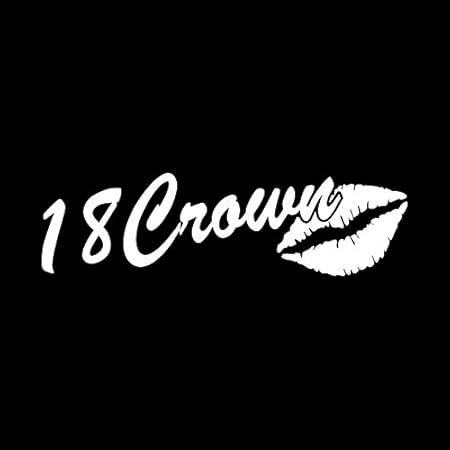 Amazon Co Jp キスマーク 18crown 18クラウン カッティングステッカー ホワイト 白 Vv0023 12w 車 バイク