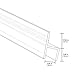 Glass Door Seal Strip, A Roll 120 Inch 10mm Frameless Shower Door Sweep to Stop Shower Leaks (With the High Viscosity Adhesive)