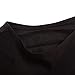 Shawhuwa Womens Sexy Asymmetric Ruffle Side Peplum Top Clubwear L Black