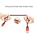 Suplink 3' 6' 10' Extra Long Cord 8 Pin Lightning to USB Charging Cables for iPhone SE/6/6s/6 plus/6s plus, 5c/5s/5, iPad Pro/Air/Mini, iPod Nano/Touch - Red - Pack of 3