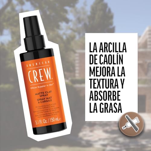 Matte Clay Spray, Spray Fijador Pelo que Absorbe el Aceite, Texturizador con Fijación Media-Fuerte, Para Cabello Graso, 150ml