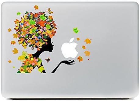 Laptop Stickers from Juni, "Flower Power" | Decal Designs for Macbook Pro and other laptops, Two sizes. (7.5” x 6” for 15” Macbook Pro (2016+) &amp; all 13”)
