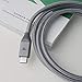 RAMPOW Fast Charging USB C Cable [6.5ft, 2-Pack, QC 3.0] - Nylon Braided USB Type C Cable - 3A Charger Cable for S9/S10/S20/S8/Note 9/10, LG G7/V20 and More - Silver