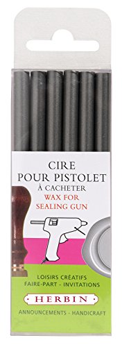 Herbin Glue Gun Wax - 4 3/4 Long - Silver
