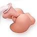 Pussy Ass Masturbator for Male - 3D Realistic Butt Vagina and Anal Stroker for Couples Men Masturbation, Silicone Virgin Anus Love Doll with 2 Hole