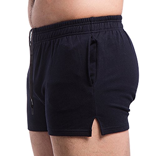 Buy MUSCLE ALIVE Mens Workout Shorts 3" Inseam 95 Terry Cotton 5