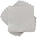 JAM PAPER Small Beverage Napkins - 5 x 5 - Silver - 50/Pack