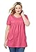 Roamans Women's Plus Size Trapeze Tunic With 2 Pockets