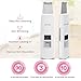 RICANK Facial Skin Scrubber Blackhead Remover Pores Cleanser Cutin Comedones Removal Skin Peeling Pimple Extractor Blemish Exfoliation Skin Exfoliator White