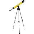 Telescope for Kids with Tripod - 40mm Beginner Optical Viewer with Adjustable Stand and 30x Magnification for Science and Astronomy by Hey Play