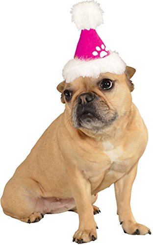 Rubies Costume Company Pink Santa Hat Pet Costume Accessory