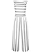 FANCYINN Women Stripe Print Sleeveless Zipper Back Long Jumpsuit Romper Casual Style