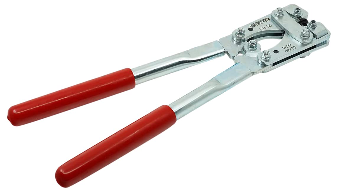 ERKO Universal Crimping Tool Set Including US1 and US1-D Crimping Inserts for Pipe Cable Lugs Manufactured to DIN Standard or Not DIN Standard Stainless Steel Lg: 390 mm, PR_50