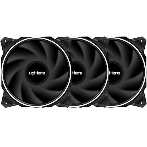 upHere-3PIN-120mm-LED-blanco-ventilador-de-la-caja-doble-halo-LED-PC-ventilador-alto-rendimiento-silencioso-ventilador-para-refrigeracin-PC-EN12WT3-3