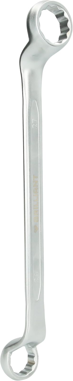 BRILLIANT TOOLS BT012909 Double Ring Spanner Offset 24 x 27 mm [Powered by KS Tools]