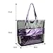 Summer Large Semi Clear Handbags Beach Bags Work Clear Bags for Women